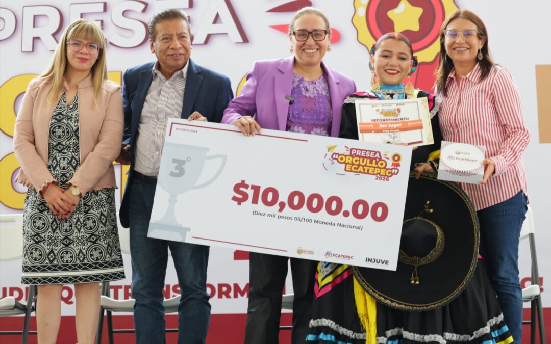 Ecatepec reconoce a sus jóvenes talentos con la Presea Orgullo Ecatepec 2026