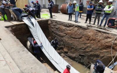 Ecatepec amplía cobertura de agua para la población y repara con tecnología alemana línea del Sistema Cutzamala