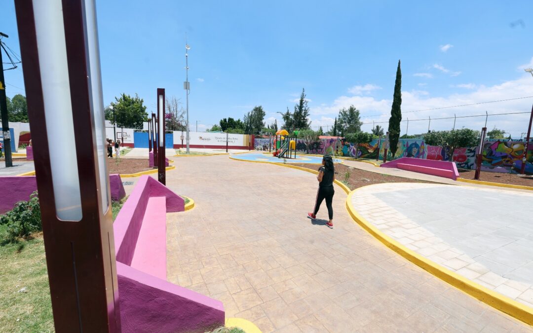 Renuevan el Parque de las Mujeres Fundidores de Chimalhuacán; se prioriza su seguridad