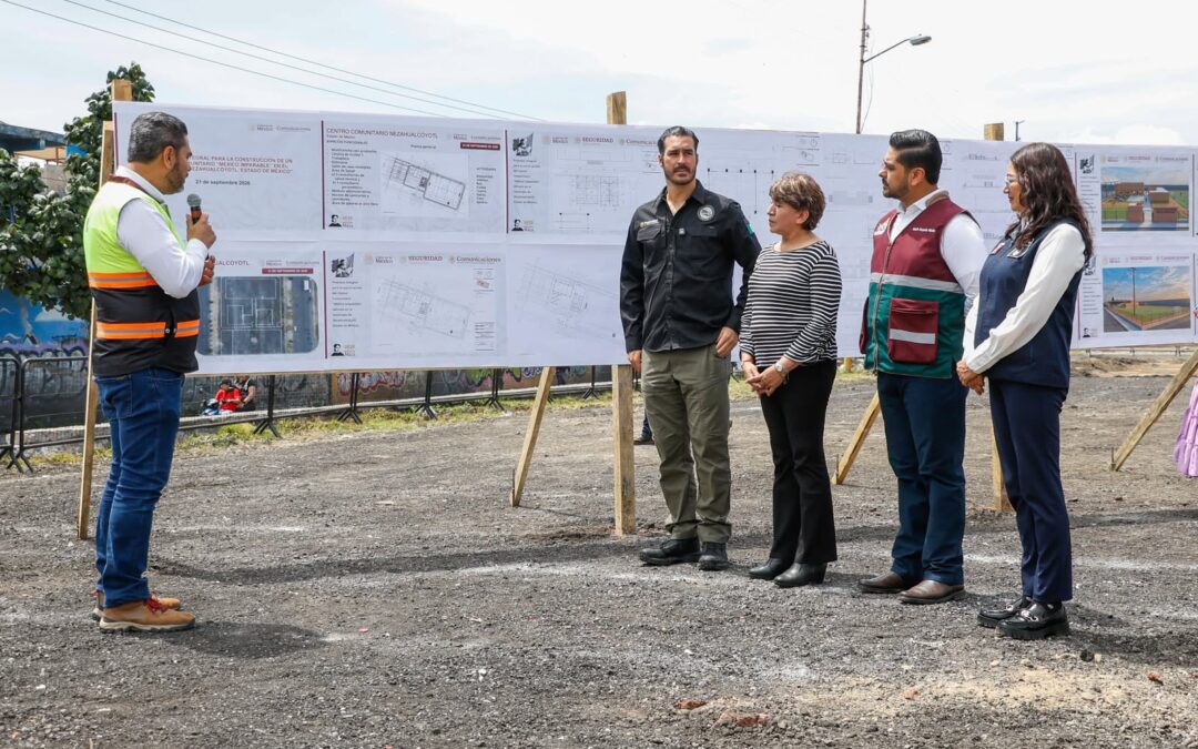 Adolfo Cerqueda y Delfina Gómez anuncian próxima apertura del Centro Comunitario “México Imparable” en Neza