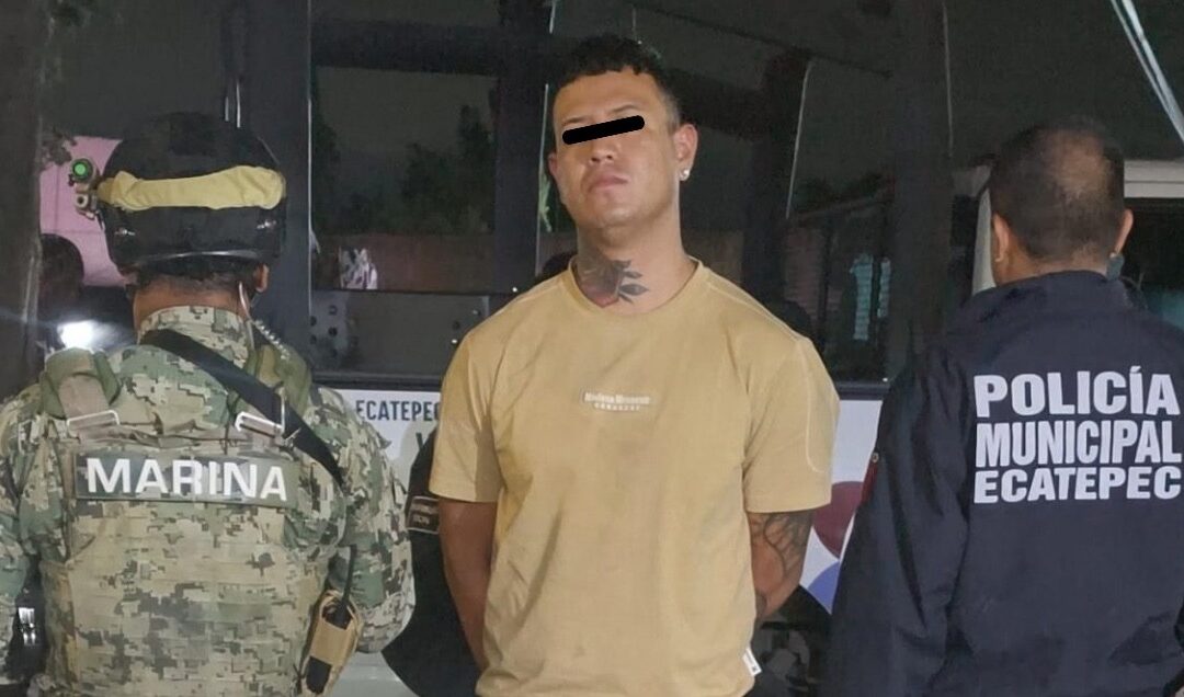 Policía ecatepense y Marina detienen a sujeto por intento de feminicidio