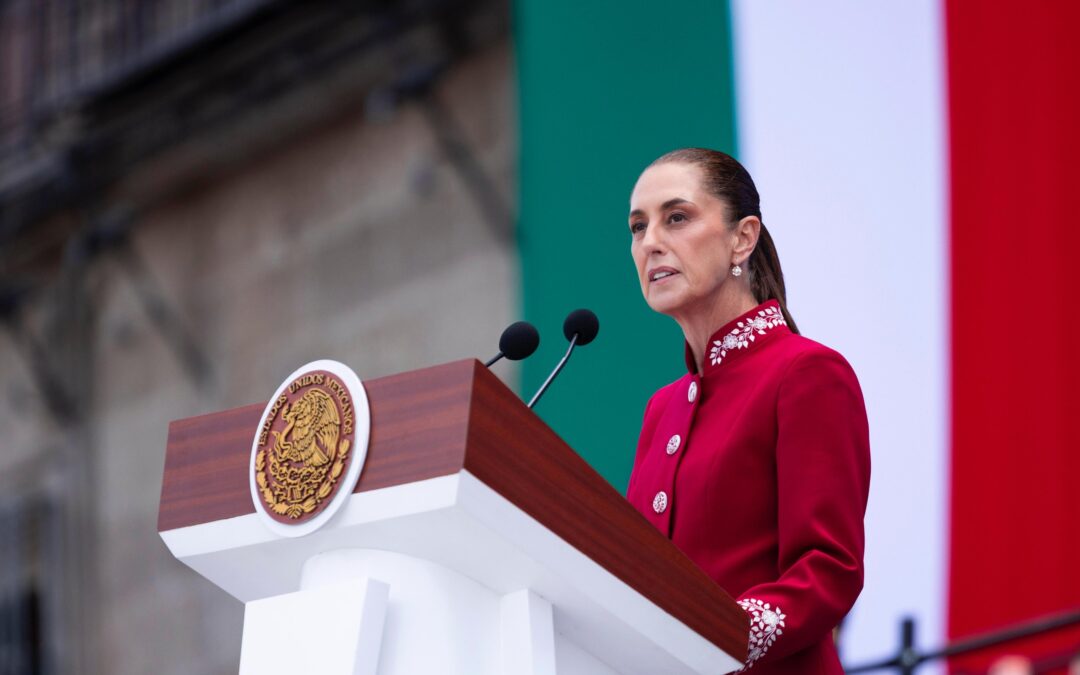 “México no será colonia ni protectorado de nadie; no se doblega”: CSP, en Desfile Cívico Militar