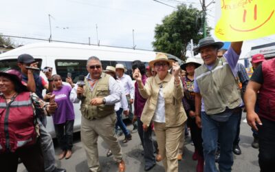 Ecatepec repavimenta avenida con personal, recursos y maquinaria propia