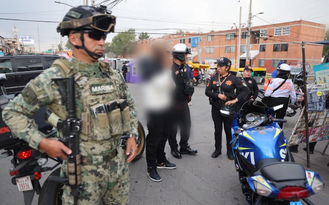 Aplican operativo “Transporte Seguro” y “Moto Segura” en Ecatepec