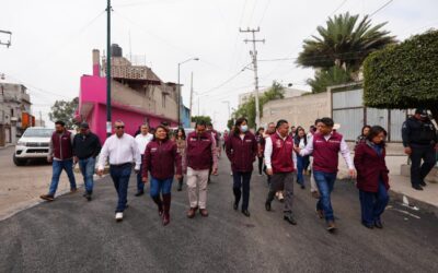 Reencarpetan el Camino Viejo a Texcoco para mejor movilidad de la Zona Oriente