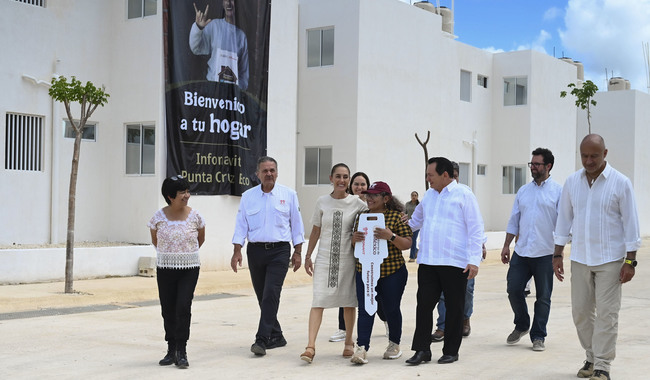 Entrega de Viviendas para el Bienestar y liquidación de créditos impagables en Umán, Yucatán