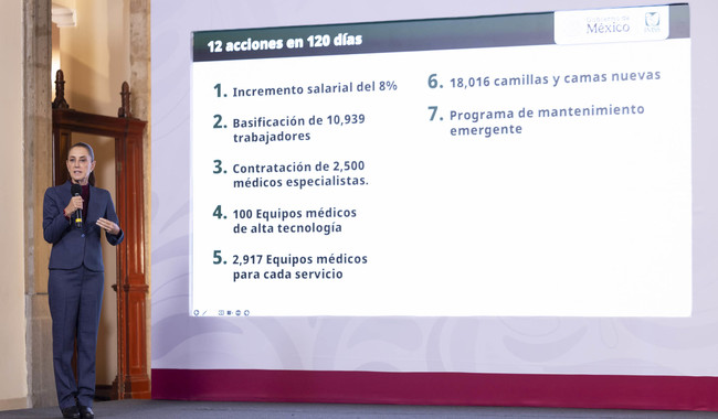 Sheinbaum anuncia programa para mejorar atención en el IMSS