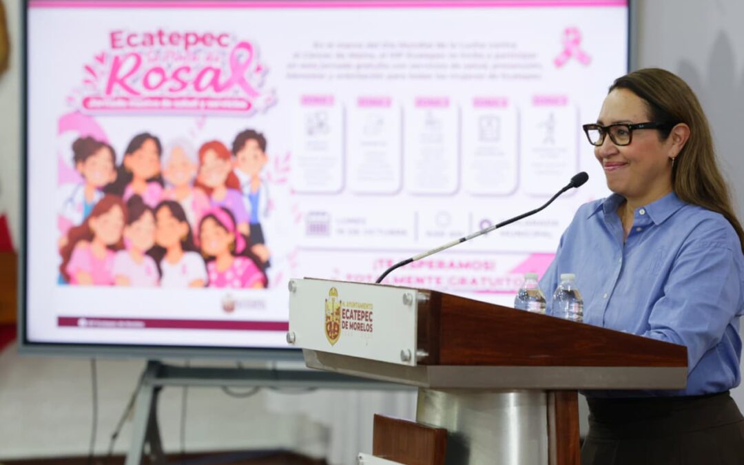 Realizarán “Ecatepec se Pinta de Rosa” para visibilizar sobre cáncer de mama
