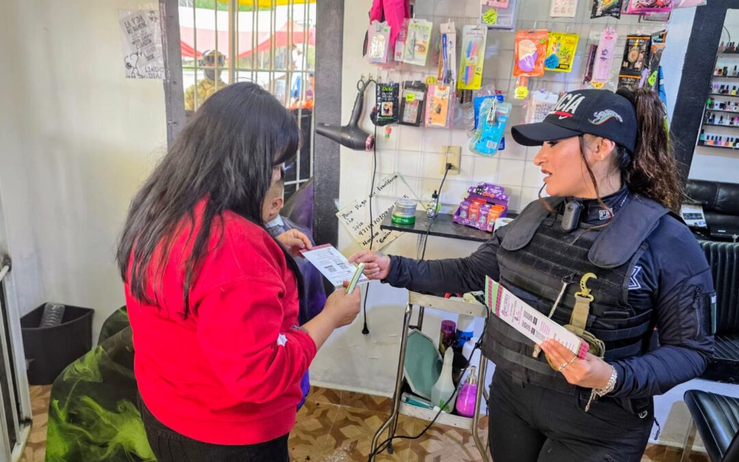 Municipales y Marina realizan operativo Red Violeta en la colonia Luis Donaldo Colosio